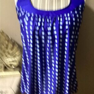 Blue Royal Polka Dot Swim THANKINI
